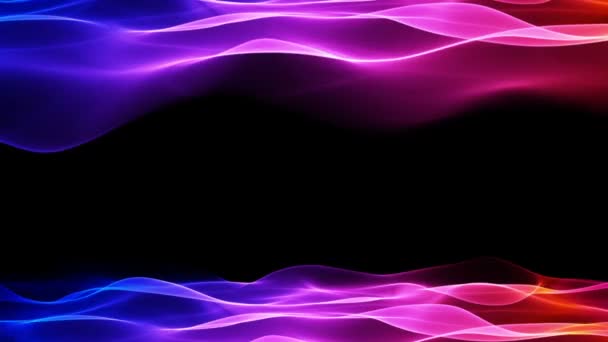 Fondo de onda suave abstracto, movimiento de ondas de colores que fluye animación — Vídeo de stock
