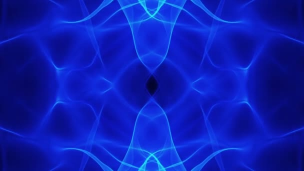 Abstract soft wave backgrounds, blue waves motion flow — Stock Video