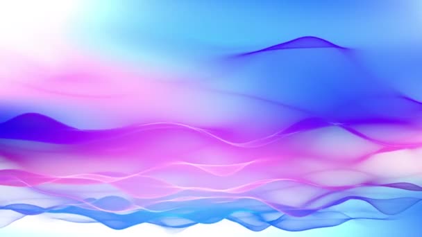 Abstract backgrounds, soft colorful waves motion flowing background — Stock Video