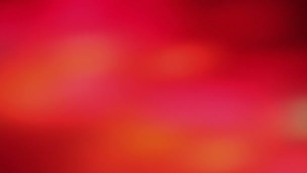 Luces borrosas - fondo abstracto rojo, efecto bokeh de movimiento de luz desenfocado — Vídeo de stock