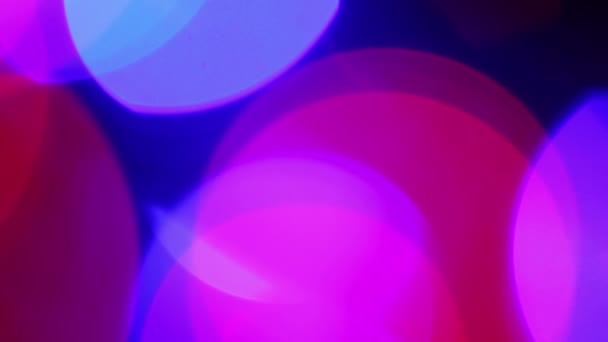 Abstract rood blauwe achtergrond-gedeconcentreerde lichten, wazig licht bokeh effect — Stockvideo