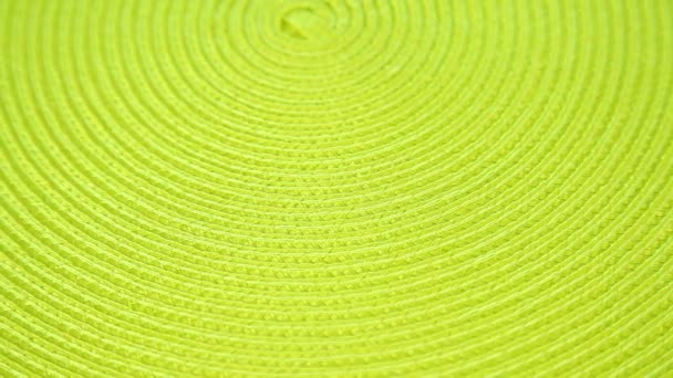 Fond ovale de tissu vert table — Video