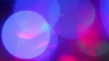 bokeh, ufuk hareketli arka plan bulanık mavi ve pembe ışıklar