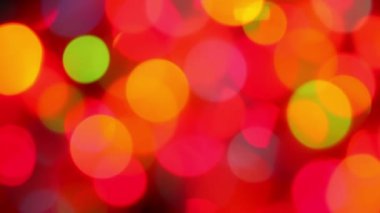 흐린된 빨강과 주황색 빛 bokeh, defocused 모션 배경