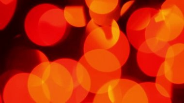 흐린된 빨강과 주황색 빛 bokeh, defocused 모션 배경