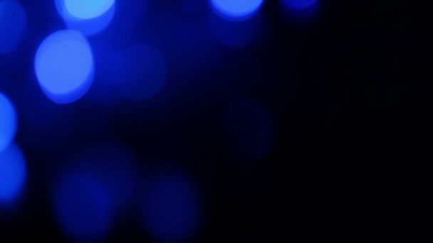 Offuscata luci blue e rosa con bokeh, sfondo sfocato moto — Video Stock