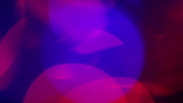 Verschwommene blaue und Rosa Leuchten mit bokeh — Stockvideo