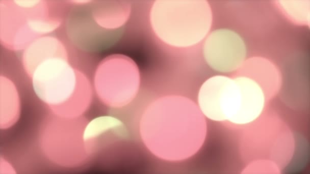 Offuscata luci pastelli con bokeh, sfondo sfocato moto — Video Stock