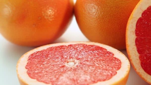 fruits de pamplemousse rouge, fond de mouvement