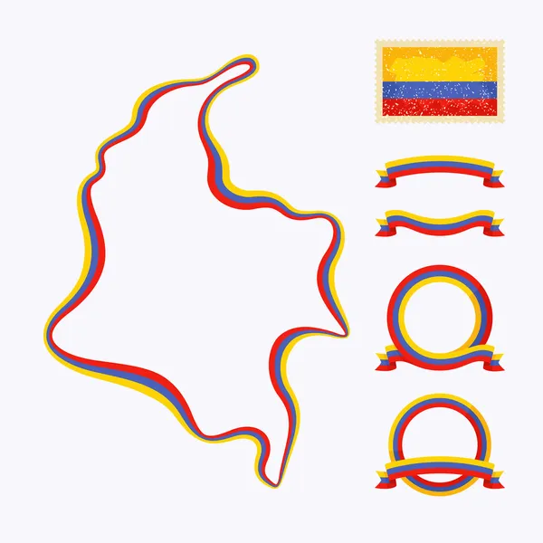 Kolory Kolumbia — Wektor stockowy