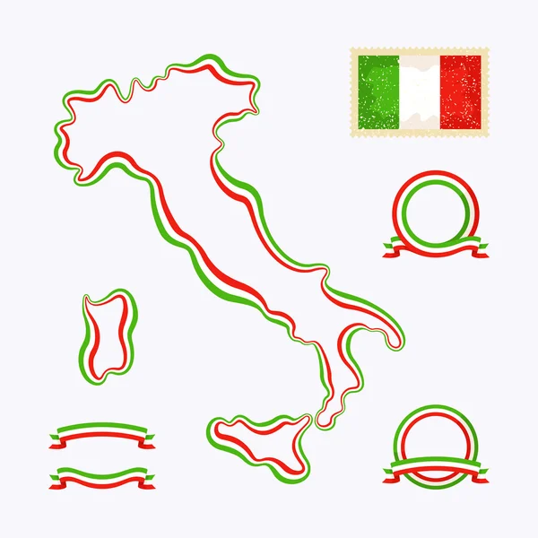 이탈리아의 색상 — 스톡 벡터