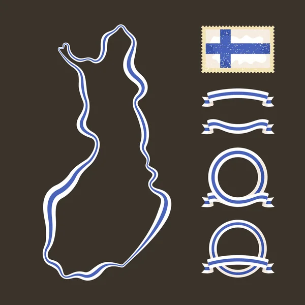 Colores de Finlandia — Archivo Imágenes Vectoriales