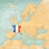 mapa Evropy - Francie (ročník série)