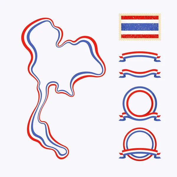 Kleuren van thailand — Stockvector