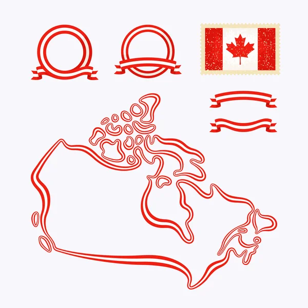 Colors of Canada — Stock Vector