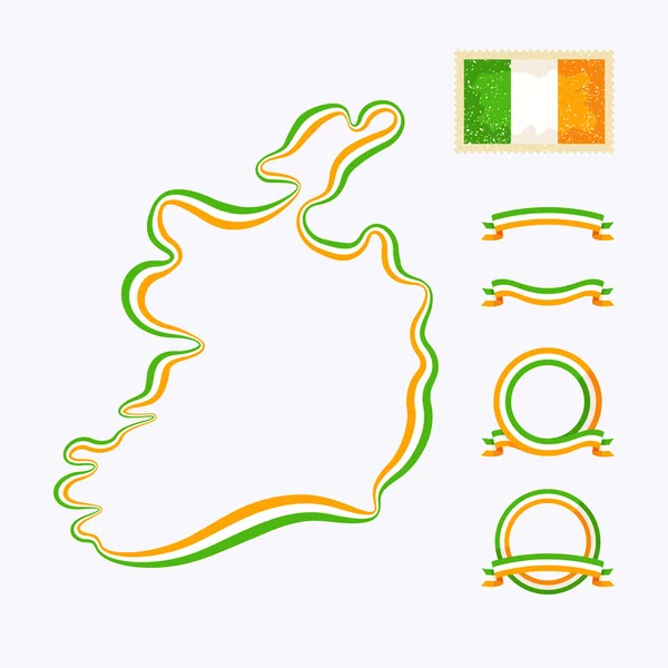 爱尔兰的颜色 — 图库矢量图片