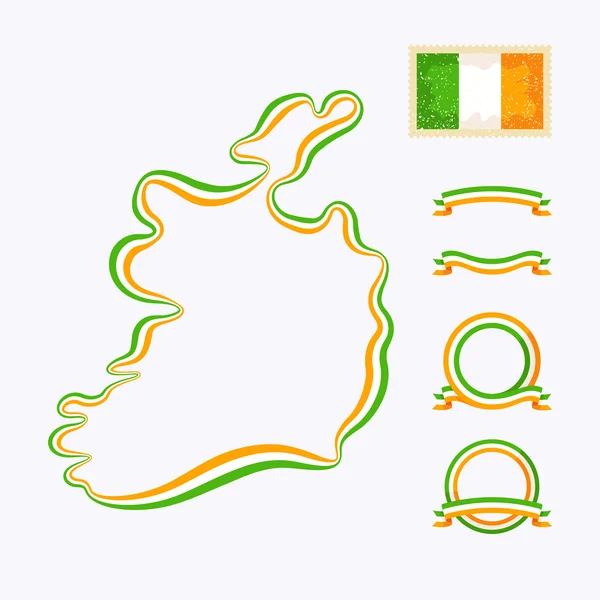 Kleuren van Ierland — Stockvector