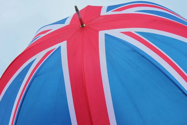 Svaz Jacku vlajka slunečníky království deštníky — Stock fotografie