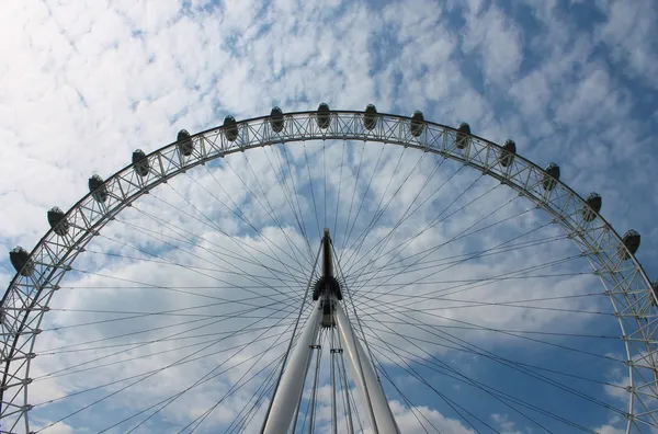 London Auge Riesenrad Himmel Wahrzeichen Touristen London England — Stockfoto