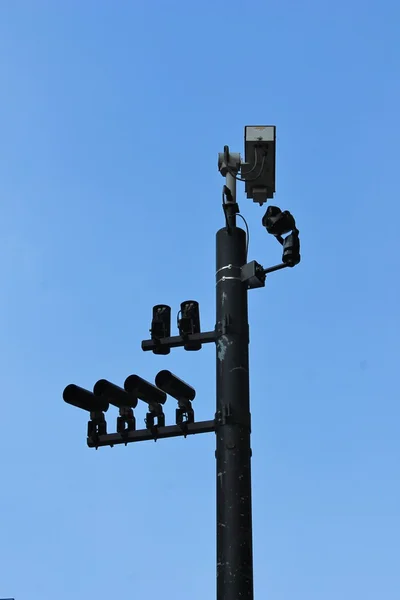 Câmera de vigilância de segurança CCTV — Fotografia de Stock