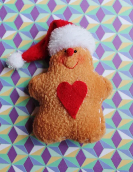 Christmas Gingerbread man toy — Stock Photo, Image