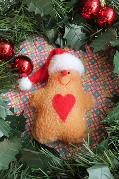 Natal Gingerbread homem brinquedo — Fotografia de Stock