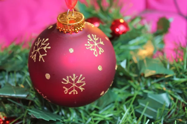 Bauble boom Kerstdecoratie — Stockfoto