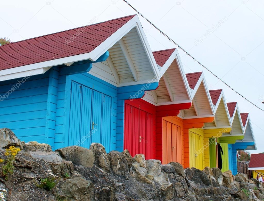 Victorian beach huts scarborough