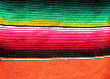 Meksika geleneksel İspanyol kültüründen Cinco de mayo arka plan Fiesta Meksika mexicano handwoven halı panço
