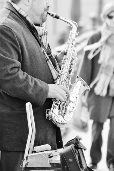 Saxophonist — Stockfoto