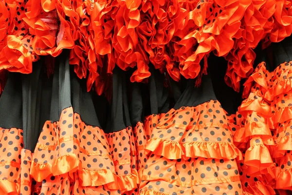 Flamenco dresses — Stock Photo, Image
