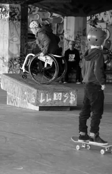 Southbank skate park, Londen, Engeland: 20 september — Stockfoto