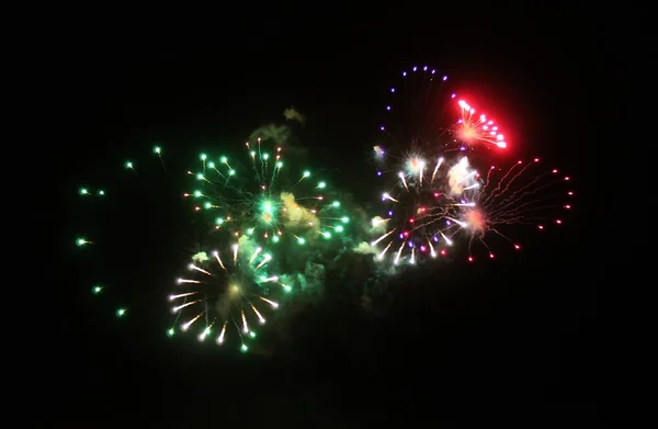 Fuegos artificiales exhibición evento fondo celebrar —  Fotos de Stock