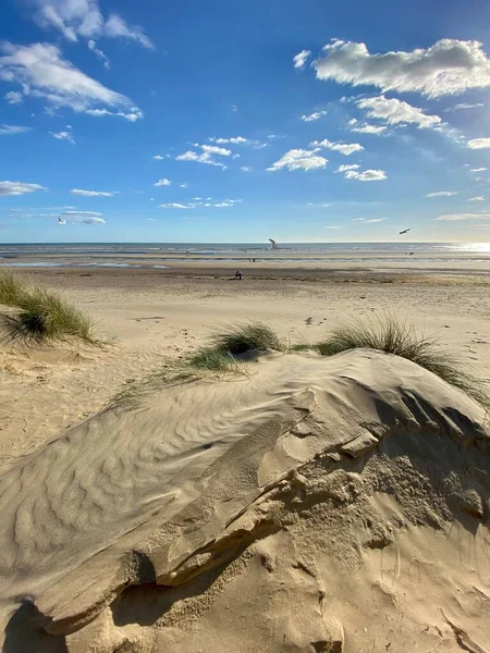 Camber Sands East Sussex View Camber Sand Dunes Sky Sea — Stock Photo, Image