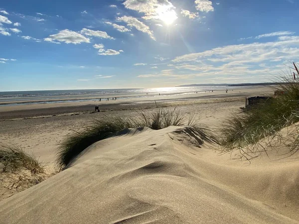 Camber Sands East Sussex View Camber Sand Dunes Sky Sea — Stock Photo, Image