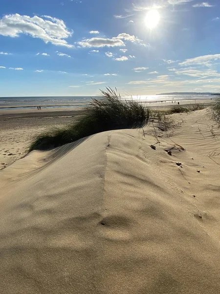 Camber Sands East Sussex View Camber Sand Dunes Sky Sea — Stock Photo, Image