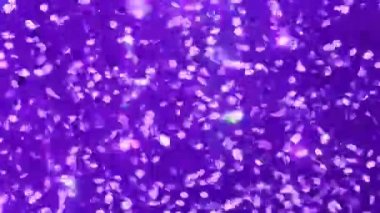 mor leylak rengi Soyut Hareket Bokeh arkaplan parlayan parçacıklar. Bokeh 'le parıldayan parçacıklar. Popüler, modern, noel, yeni yıl, bayram, düğün geçmişi