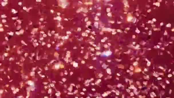 Purple Mauve Abstract Motion Bokeh Background Shining Particles Shimmering Glittering — Stockvideo