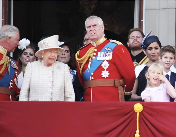 Queen Elizabeth Prince Andrew London Queen Elizabeth Prince Andrew Buckingham — Stock Photo, Image