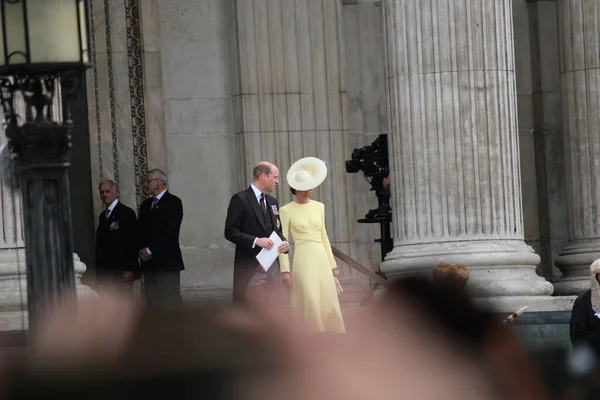 Londýn Velká Británie 2022 Princ William Kate Vévodkyně Cambridge Platinové — Stock fotografie