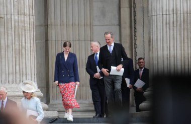 Londra, İngiltere - 06.03.2022: Sir Keir Stamer Kraliçe Elizabeth 'e 70 yıl boyunca teşekkür etmek amacıyla Platin Yıl Töreni İşçi Partisi lideri