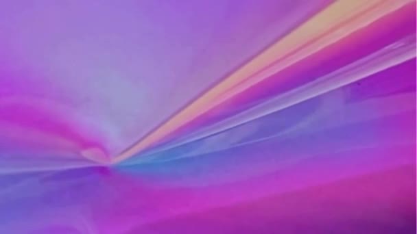 Неоново Зеленый Розовый Синтетический Волновой Пар Светящиеся Огни Голограммы Переливающийся — стоковое видео