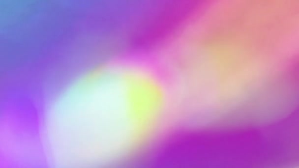 Неоново Голубой Розовый Синтетический Волновой Пар Светящиеся Огни Голограмма Переливающийся — стоковое видео