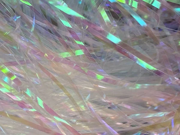 Neon Sparkles Pink Green Holographic Confetti Birthday Background Surreal Foil —  Fotos de Stock