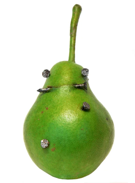 Pierced pear — Stock Photo, Image