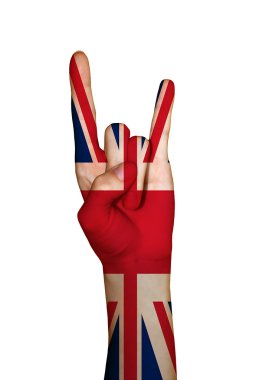 el ele İngiltere bayrağı