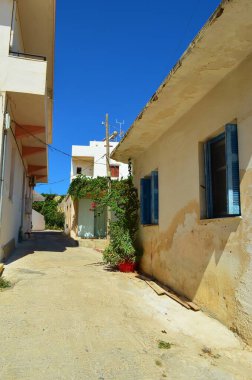 Paleochora, Girit Adası, Yunanistan 'da mimari ve sokak