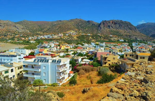 View Paleochora City South Crete Island Greece — Stock Photo, Image