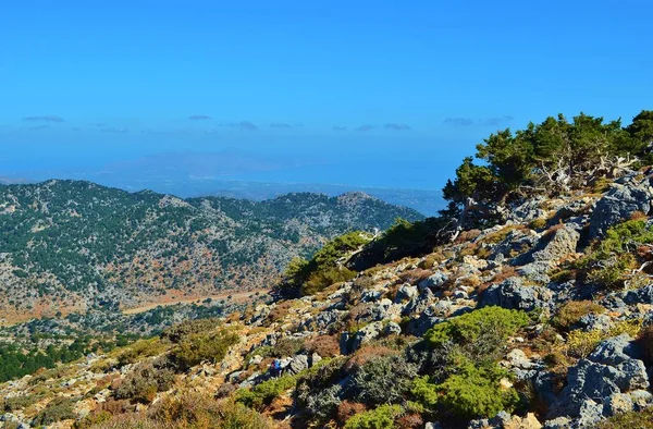 Uitzicht Witte Bergen Omalos Kreta Griekenland — Stockfoto