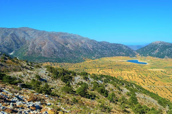 Blick Auf Die Weißen Berge Omalos Insel Kreta Griechenland — Stockfoto